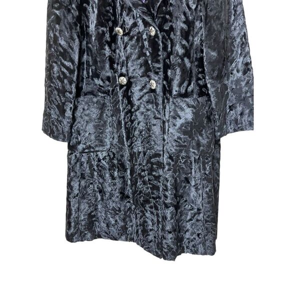 Vintage Rothschild 80s Velvet Double Breasted Coat‎ - Picture 3 of 10